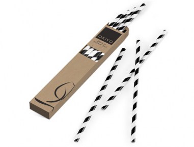 GIFT-17440 OKIYO DEKKAI PAPER STRAW SET